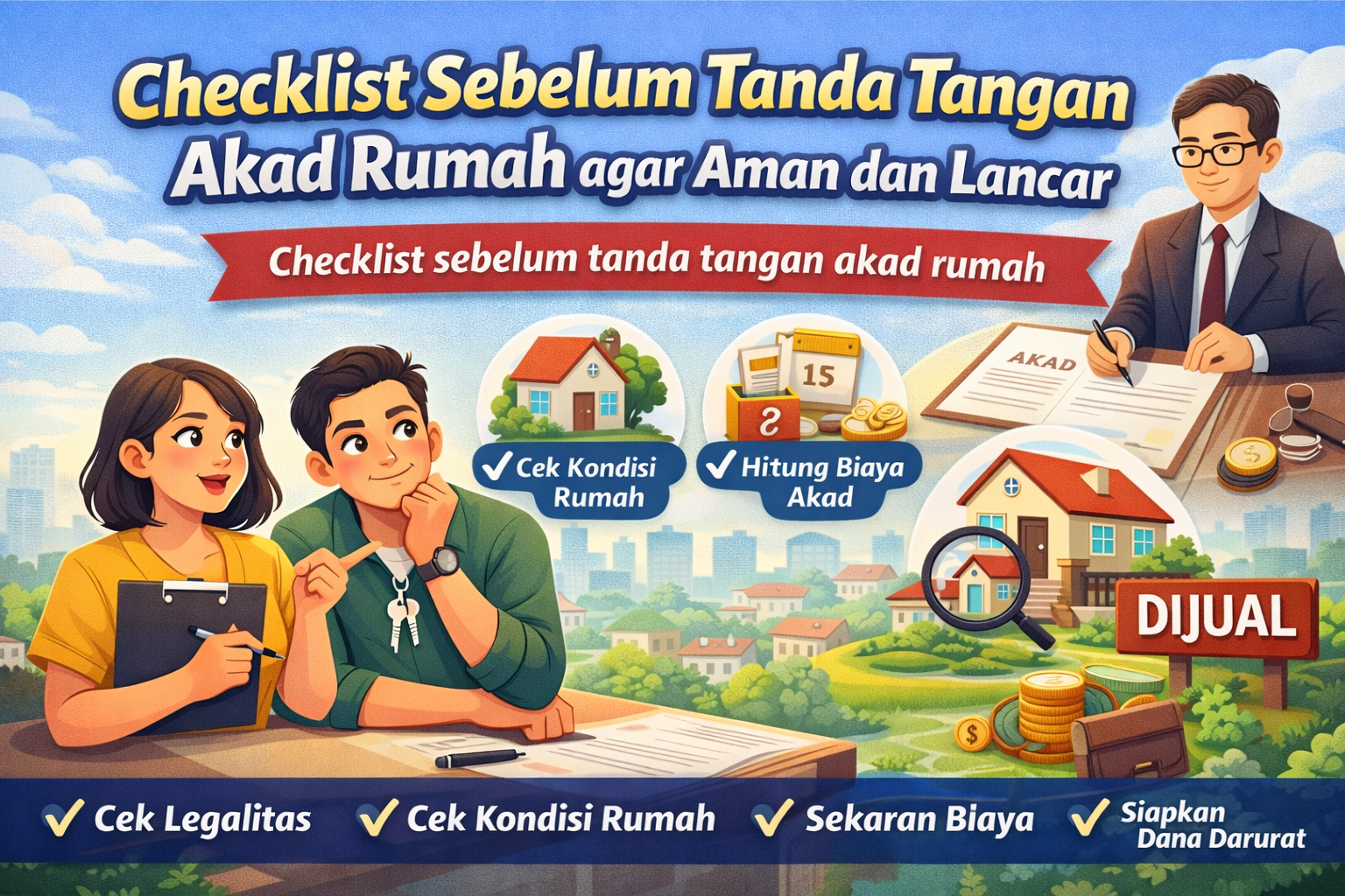 Checklist Sebelum Tanda Tangan Akad Rumah agar Aman dan Lancar