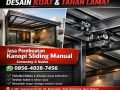 DESAIN KUAT & TAHAN LAMA! 0856-4028-7456 Jasa Pembuatan Kanopi Sliding Manual di Semarang Kudus
