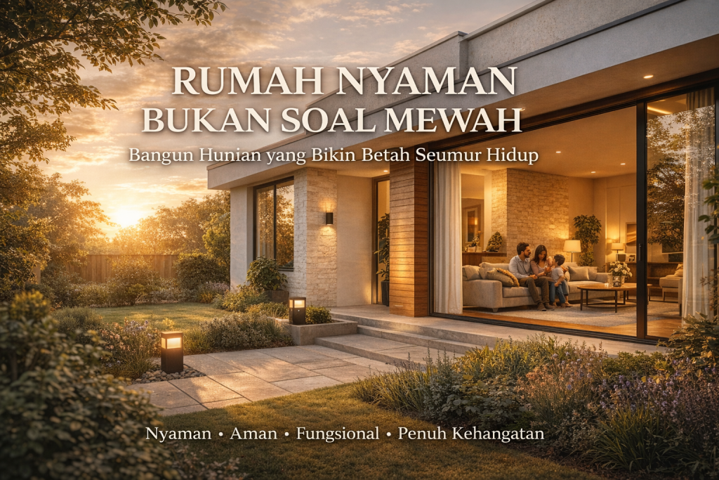 Rumah Nyaman Bukan Soal Mewah: Cara Membangun Hunian yang Bikin Betah Seumur Hidup