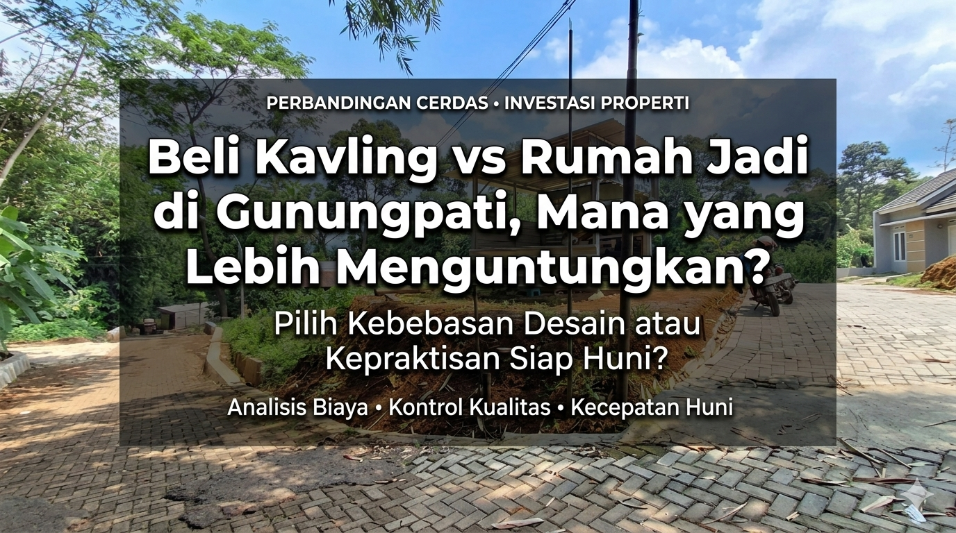 Beli Kavling vs Rumah Jadi di Gunungpati, Mana yang Lebih Menguntungkan?