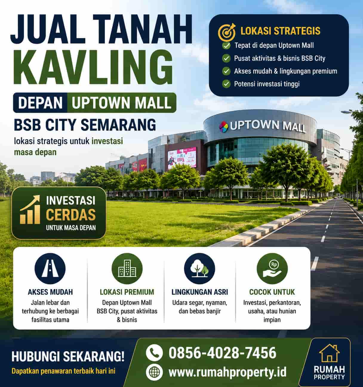 jual tanah kavling deepan uptown mall bsb city semarang