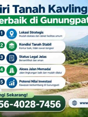5 Ciri Tanah Kavling Terbaik di Gunungpati