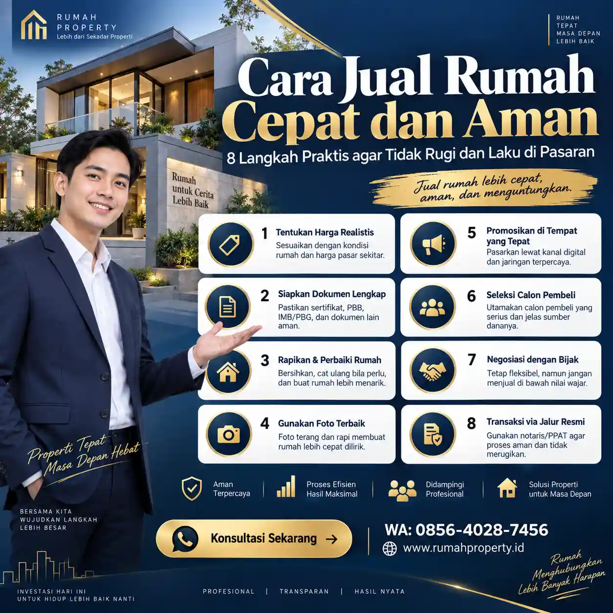 Cara Jual Rumah Cepat dan Aman 8 Langkah Praktis agar Tidak Rugi dan Laku di Pasaran