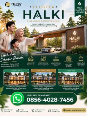 Jual Rumah Indent di Cluster Halki POJ City Semarang