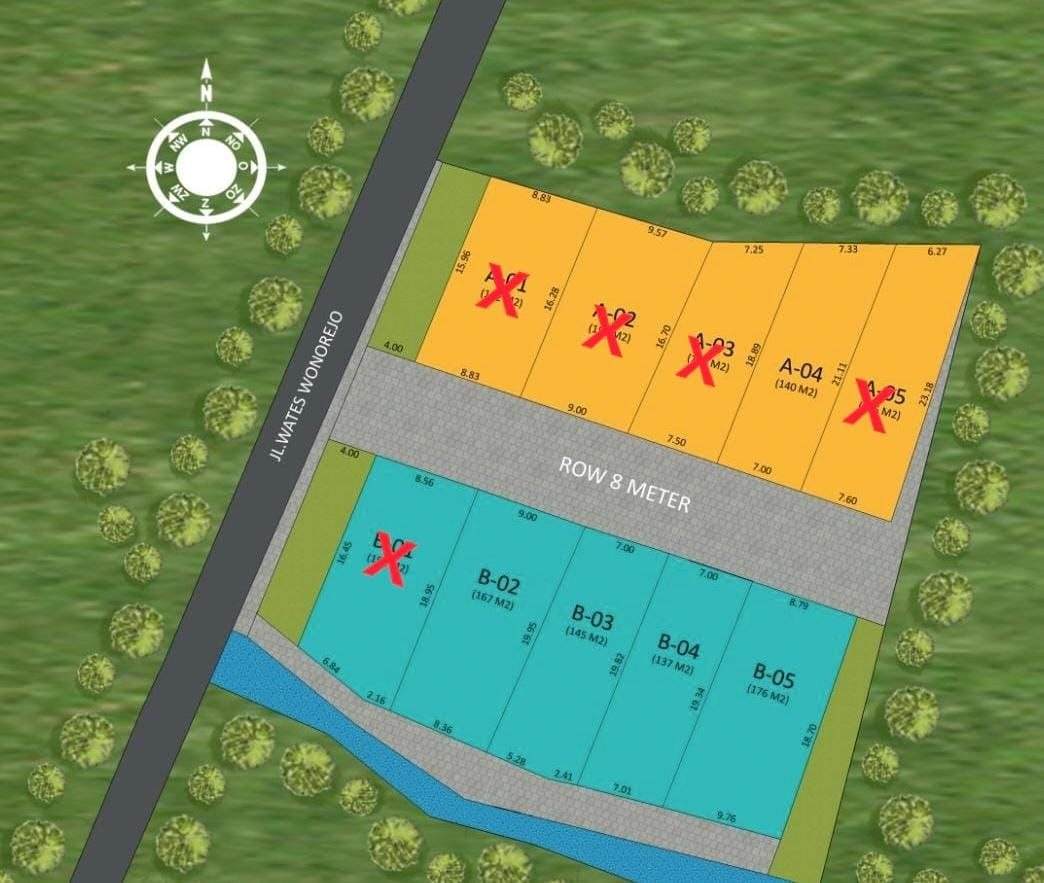 Siteplan cluster rumah Wates Ngaliyan