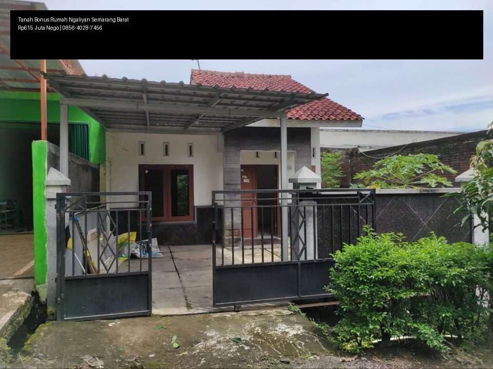 Tanah bonus rumah di Bukit Beringin Ngaliyan Semarang Barat seluas 184 meter persegi