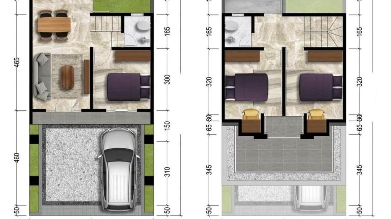 Rumah modern 2 lantai luas bangunan 72 m2 di Wates Ngaliyan Semarang